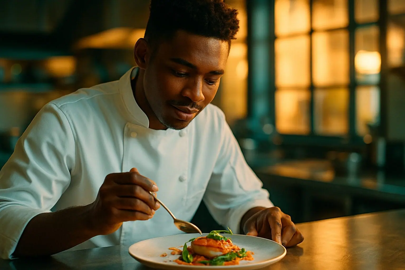 Apprenti en cuisine, restaurant en Guadeloupe